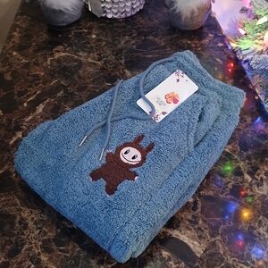 Labubu Sherpa Fleece Cuffed Joggers Winter/Warm Heavy Pants S/M Wom